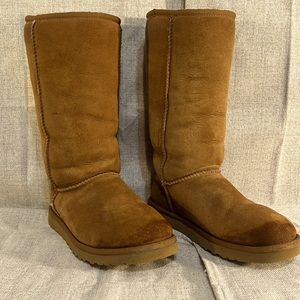 Womens UGG Classic Tall II Chestnut Boots